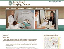 Tablet Screenshot of parksouthimagingcenter.com